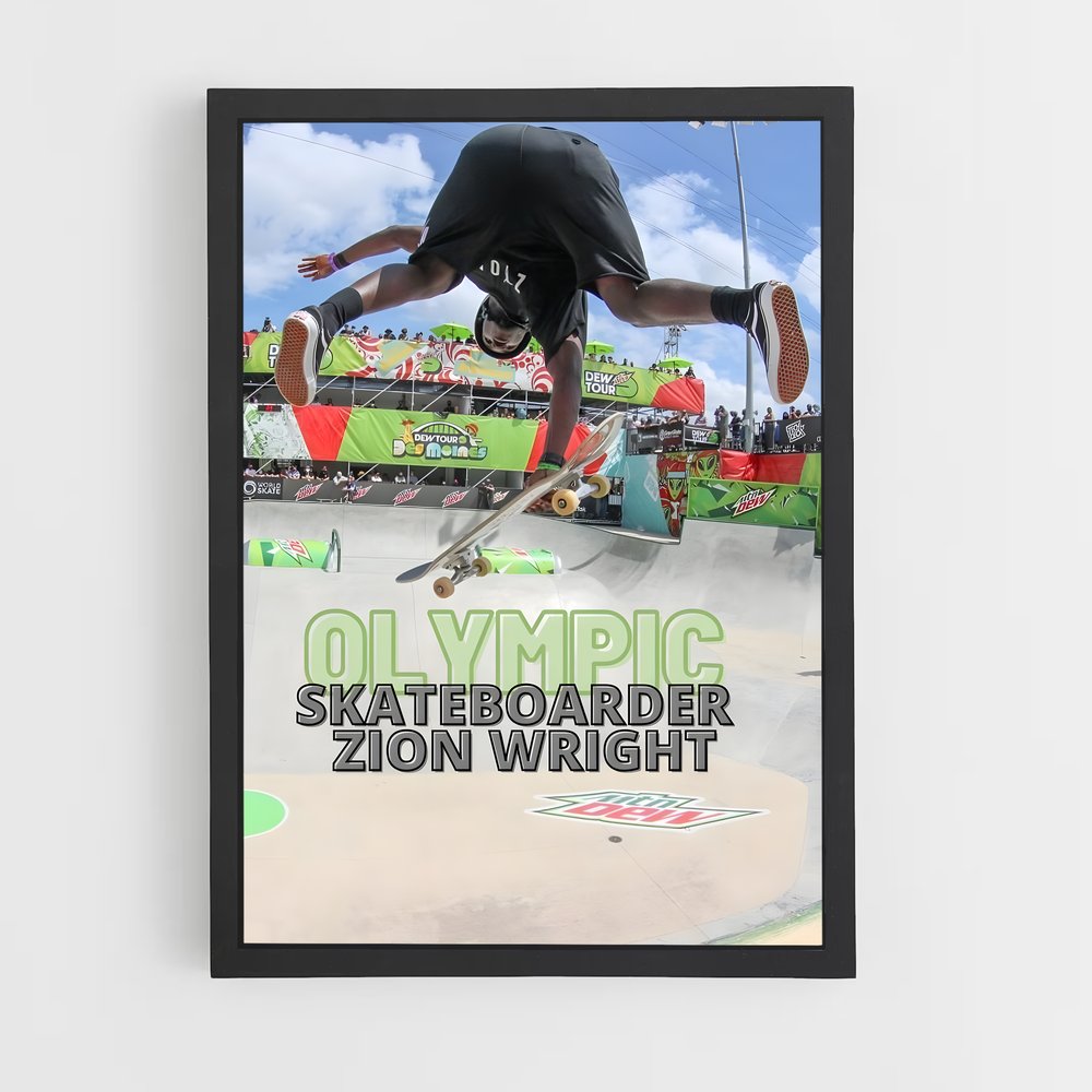 Poster Tricks et Équilibres – affiche Skateboard (vue 2)